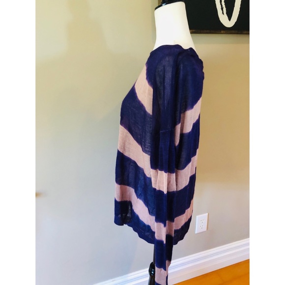 Loft two-toned purple striped sweater - Picture 5 of 5